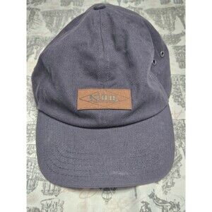 Kuhl Adjustable Leather Strap Hat Born in the Mountains Hiking Blue